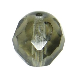 Чешки полиран кристал - фасетирано мънисто черен диамант 10мм (10бр)